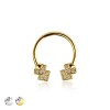 316L SURGICAL STEEL CZ ARROW HORSESHOE/SEPTUM